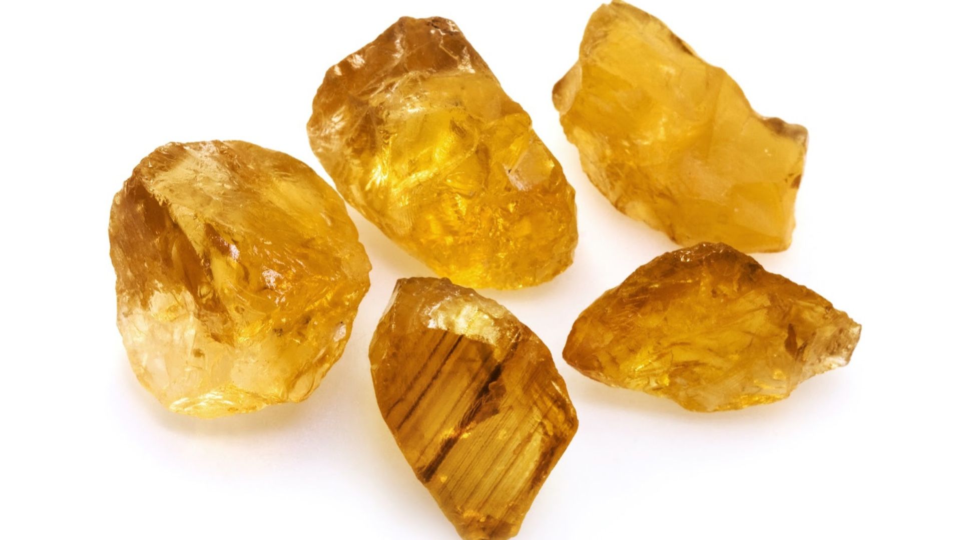 Five Different Shape Of Orange Stone