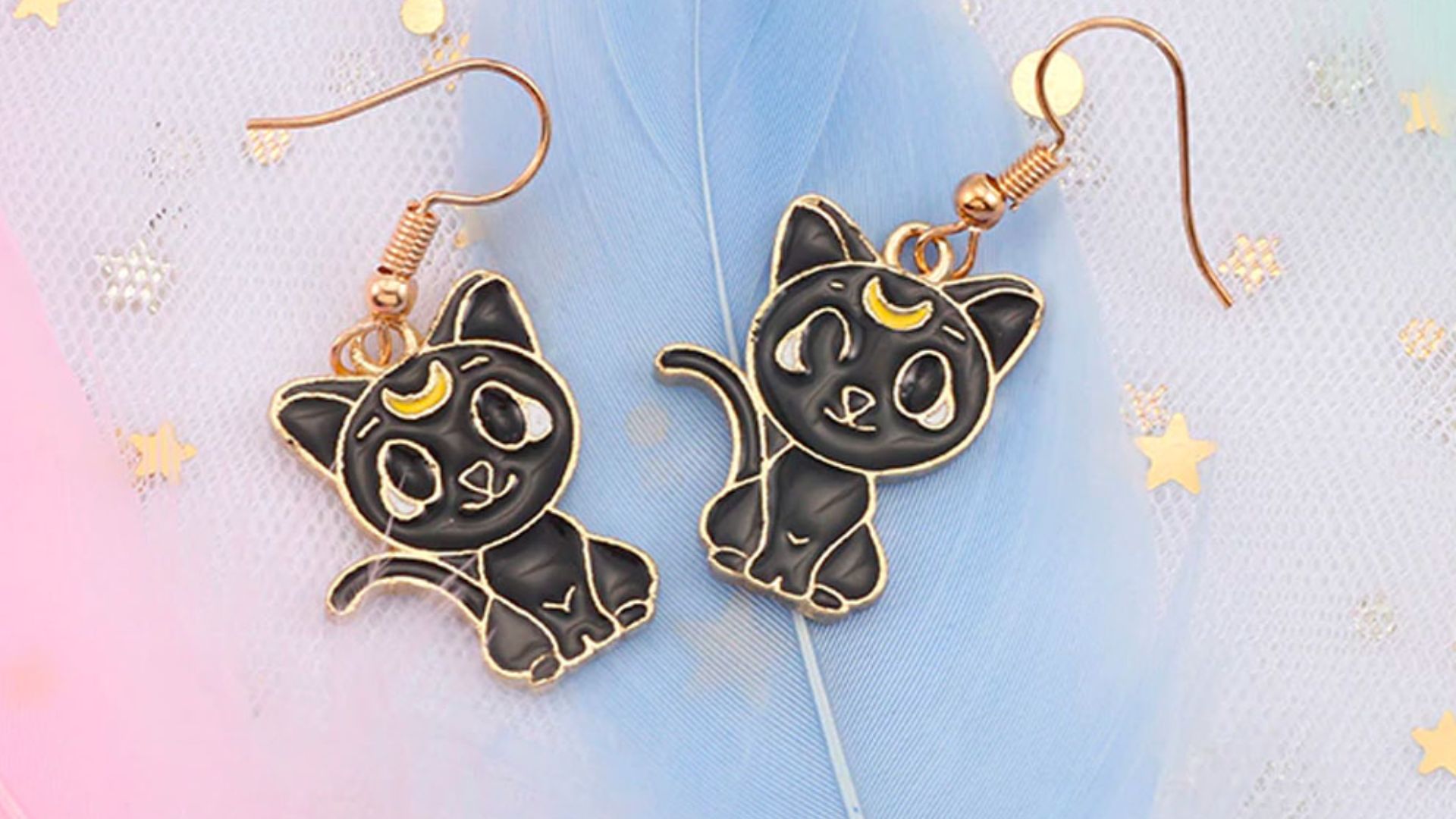Black Cat Earrings