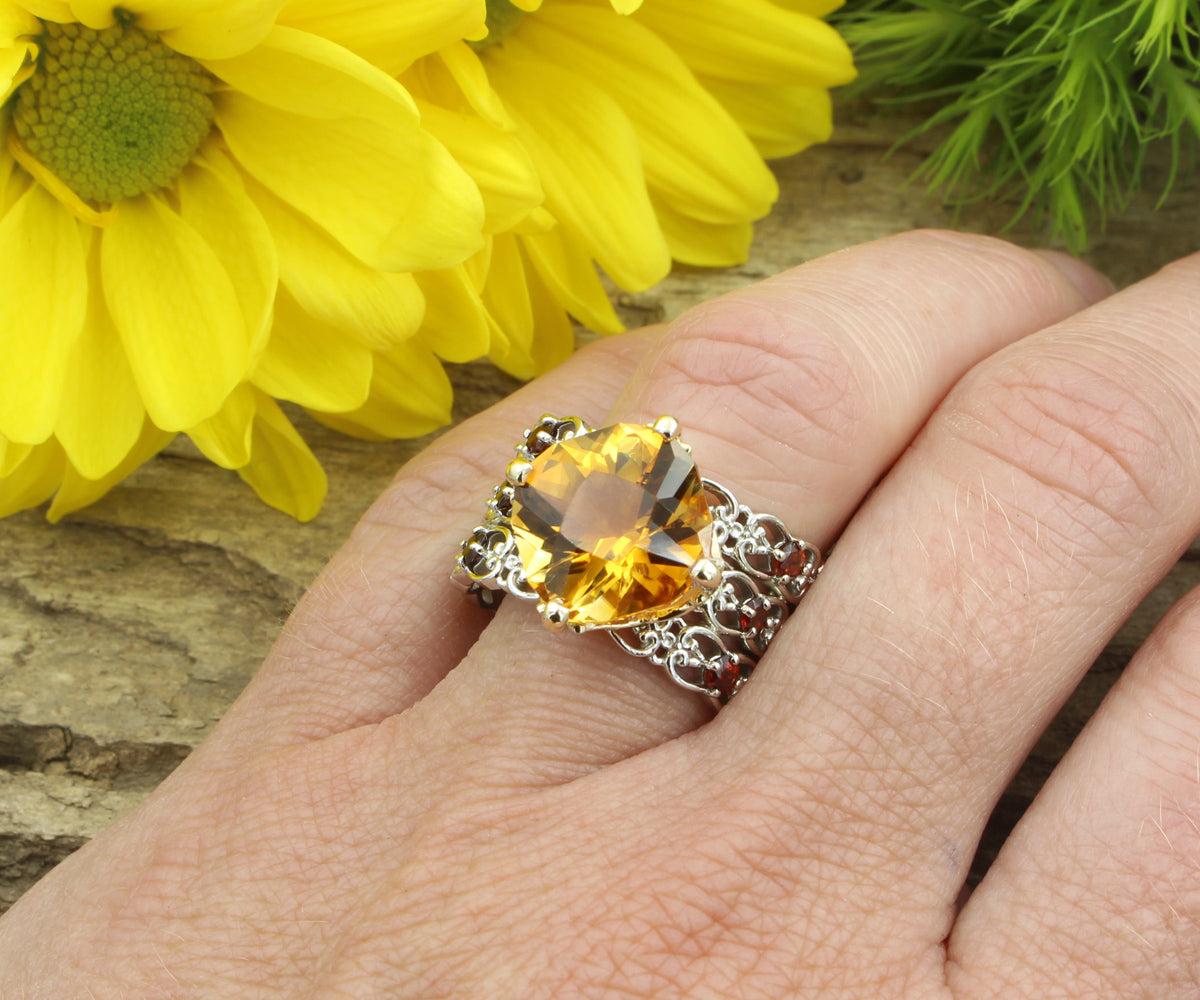 Sunny Elegance - Citrine Vintage Jewelry