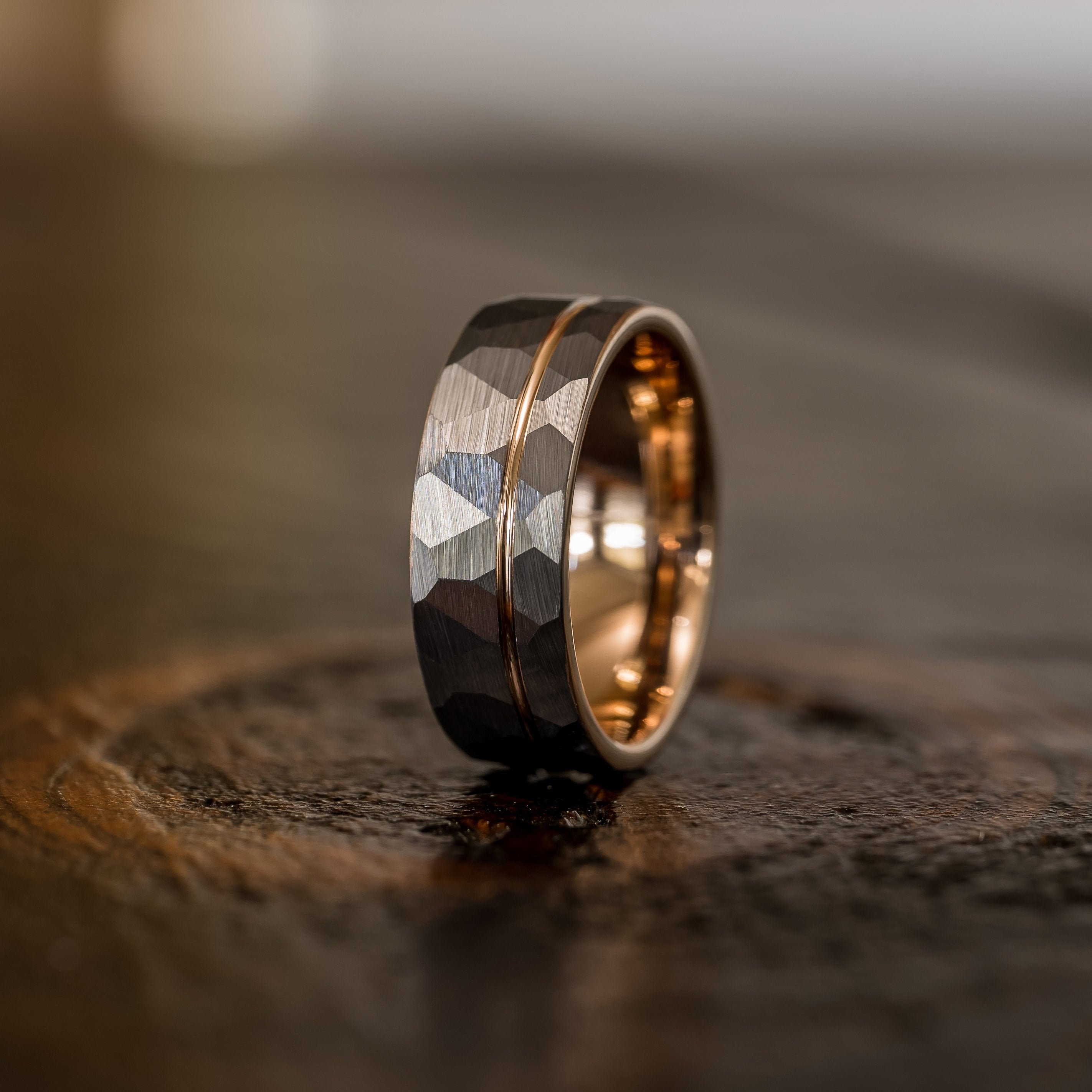 Hammered Wedding Band
