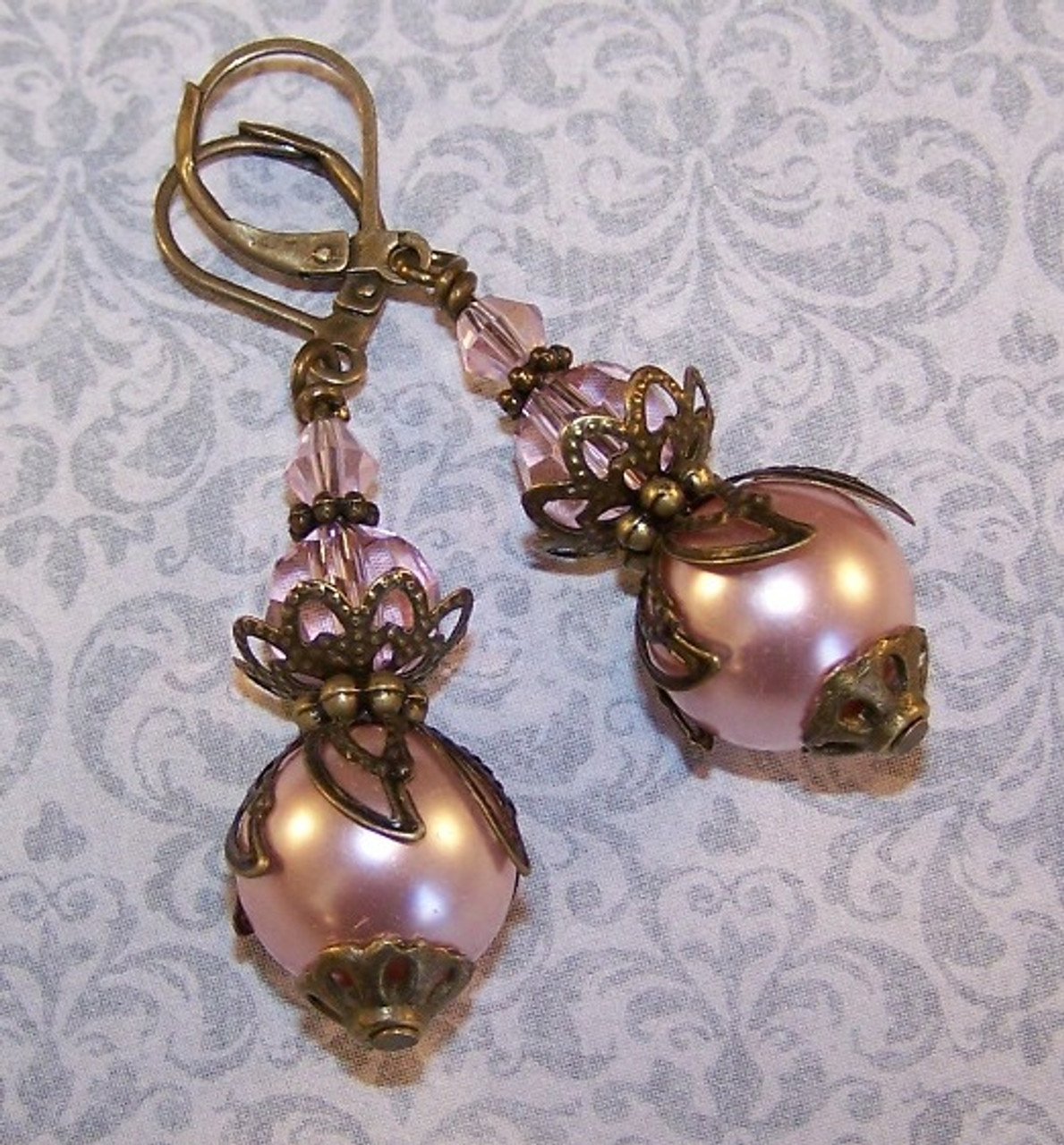 Victorian Splendor Earrings Beaded Jewelry