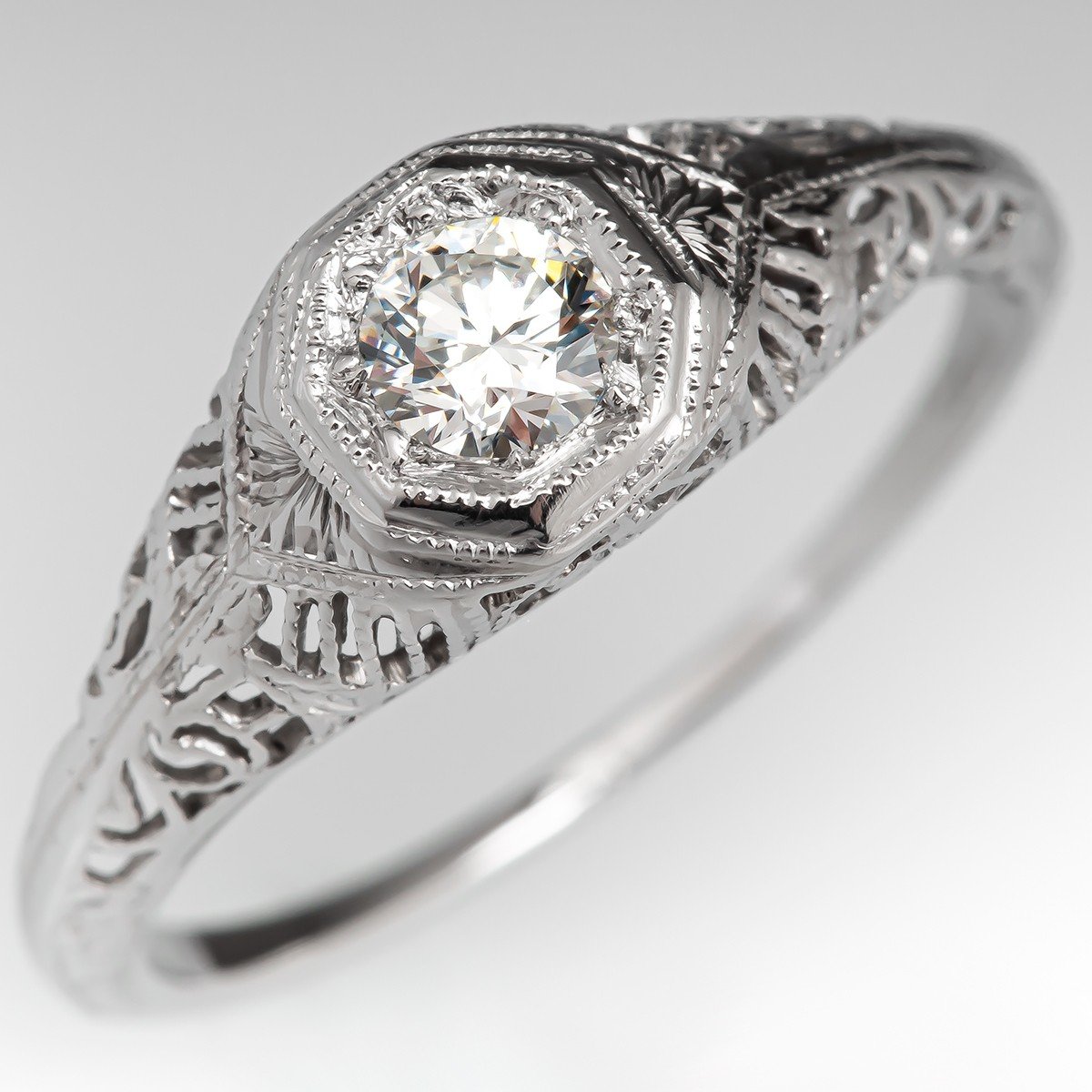 Elegant Intricacy - Antique Filigree Engagement Rings