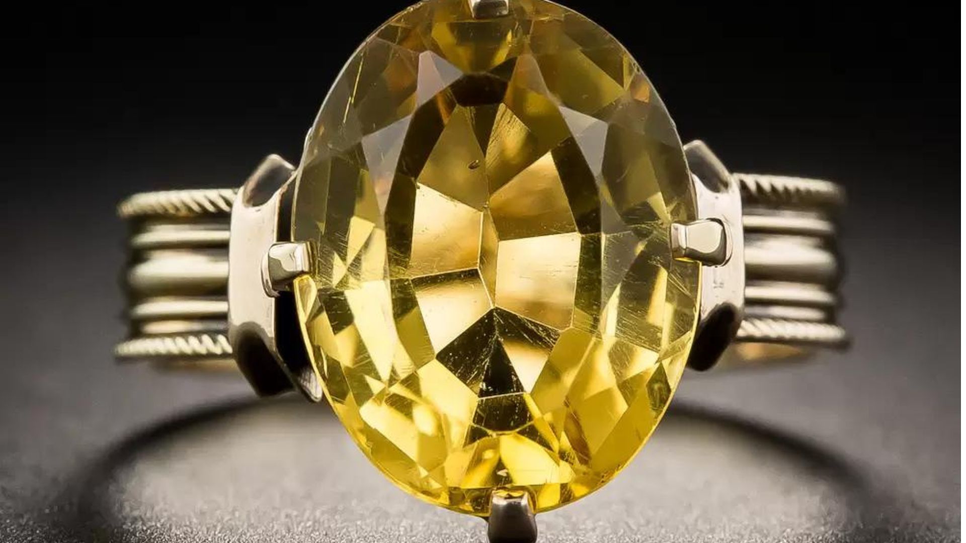 Victorian Citrine Ring