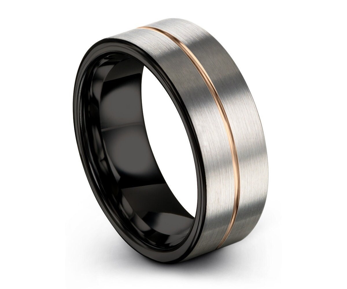 Mens Wedding Band Rose Gold