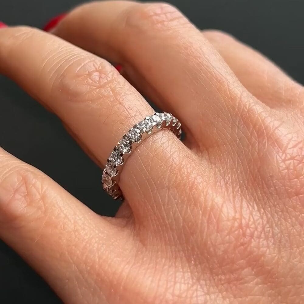 Full U-Prong Eternity Diamond Bespoke Ring