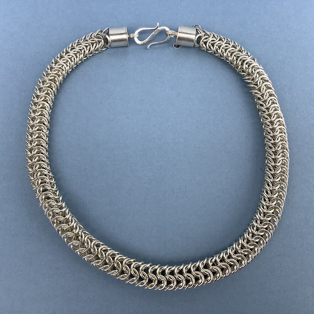 Elegant Armor Of Chainmail Silver Jewelry