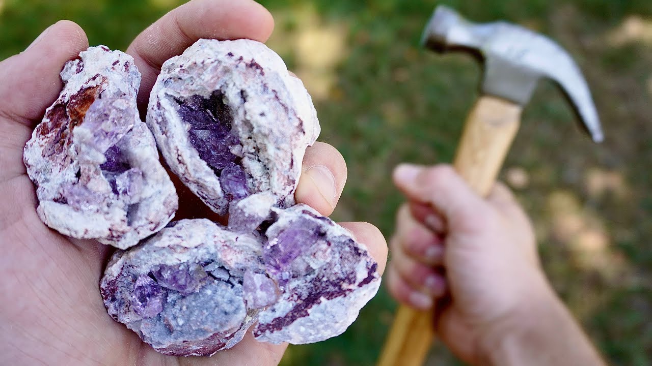 How To Crack An Amethyst Geode
