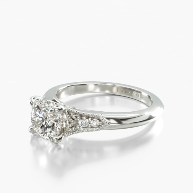 Vintage Diamond And Silver Engagement Rings