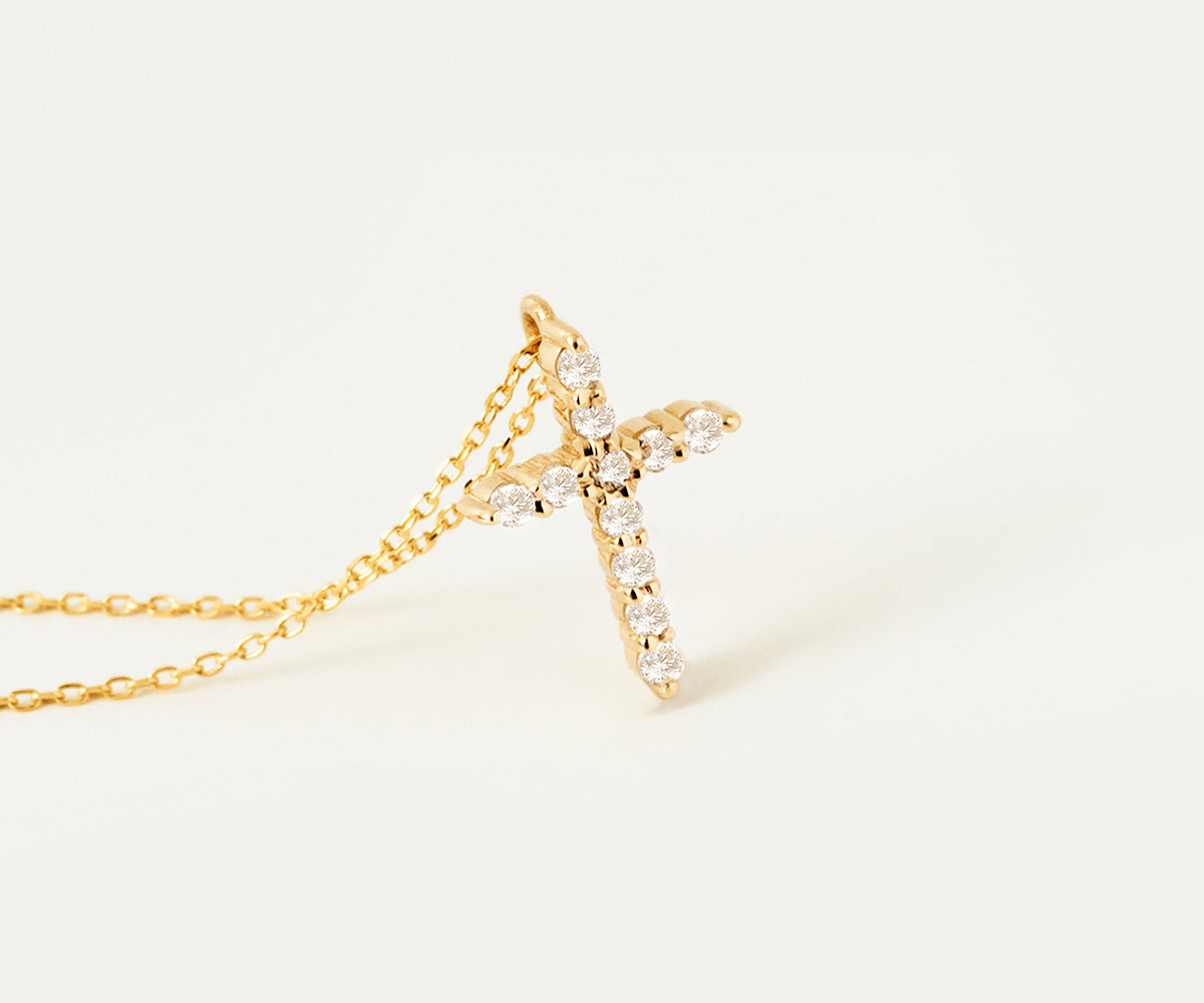Gold Jewelry With Religious Symbols And Symbols Of Faith