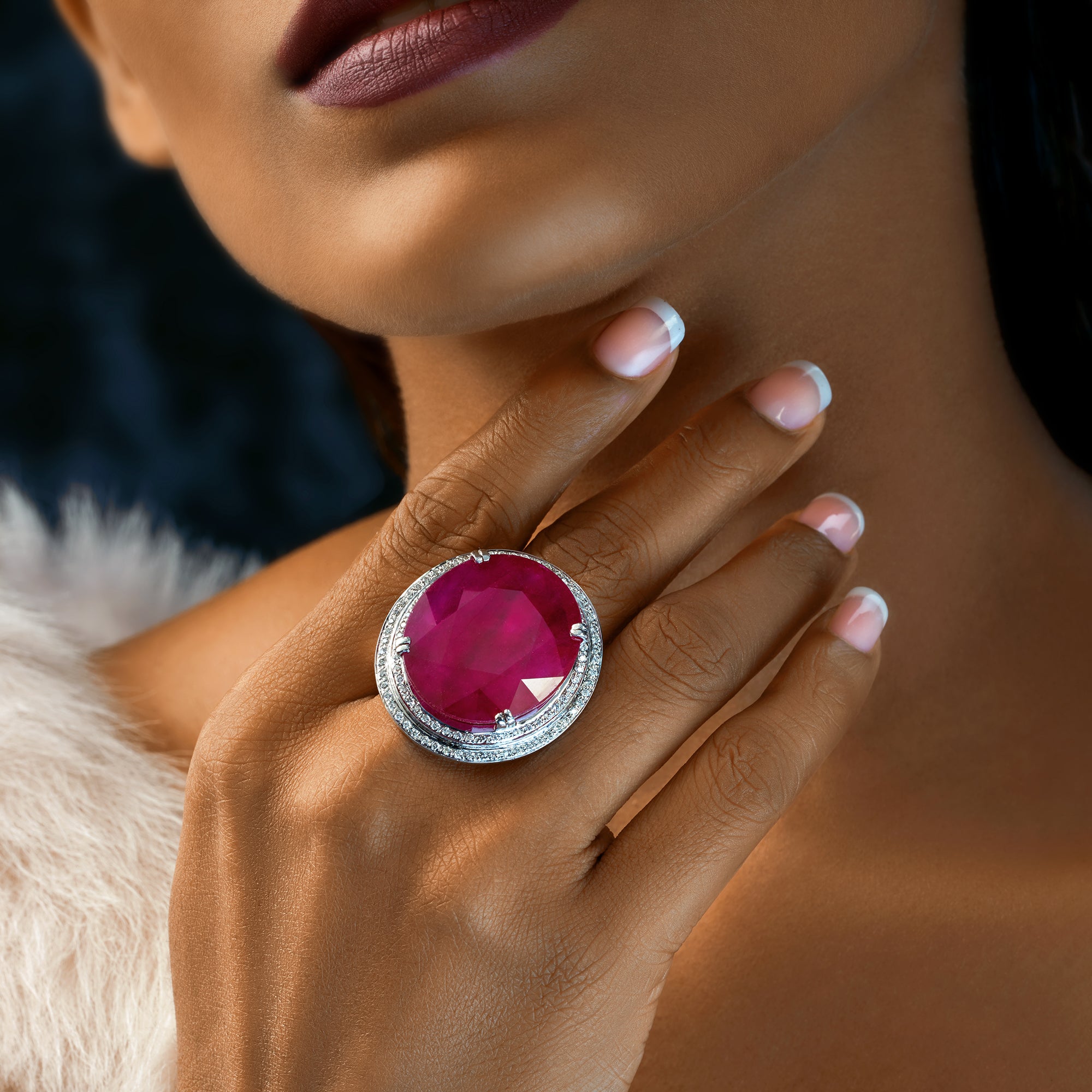 Ruby Cocktail Ring